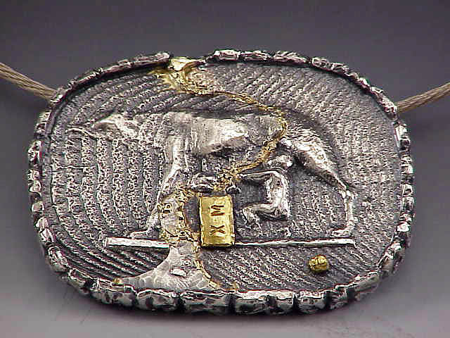RomaAmor (pendant and brooch)
